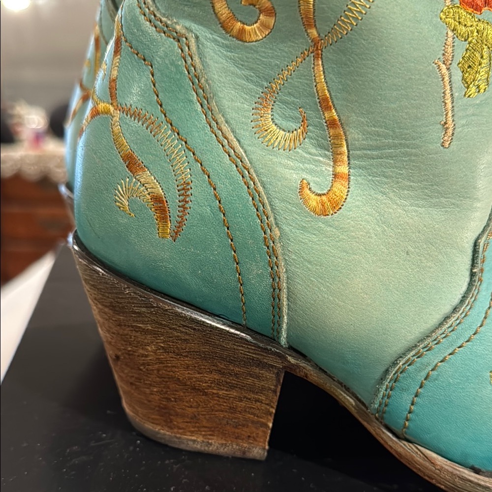 Floral Embroidered Cowboy Boots - image 5